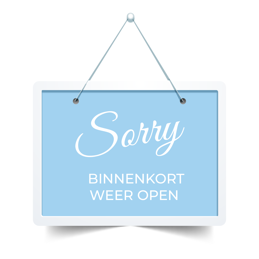 We zijn dicht